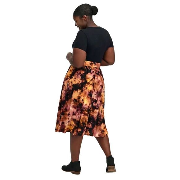 PRICE FIRM! TORRID Plus Size Midi Super Soft Button Front Skirt - Picture 10 of 14